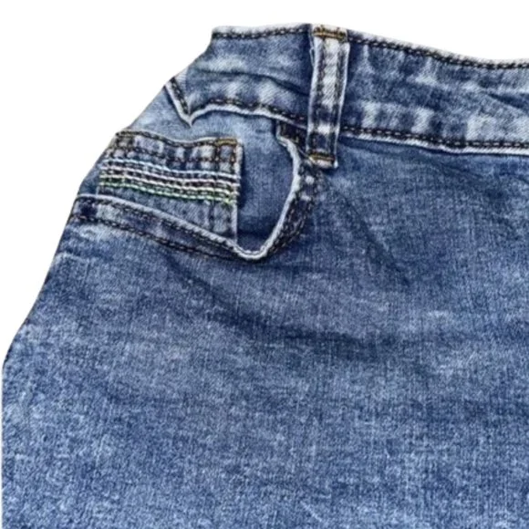 WONDER NATION Denim Shorts Kids Adjustable Waist-  Size XXL Kids - Picture 6 of 7